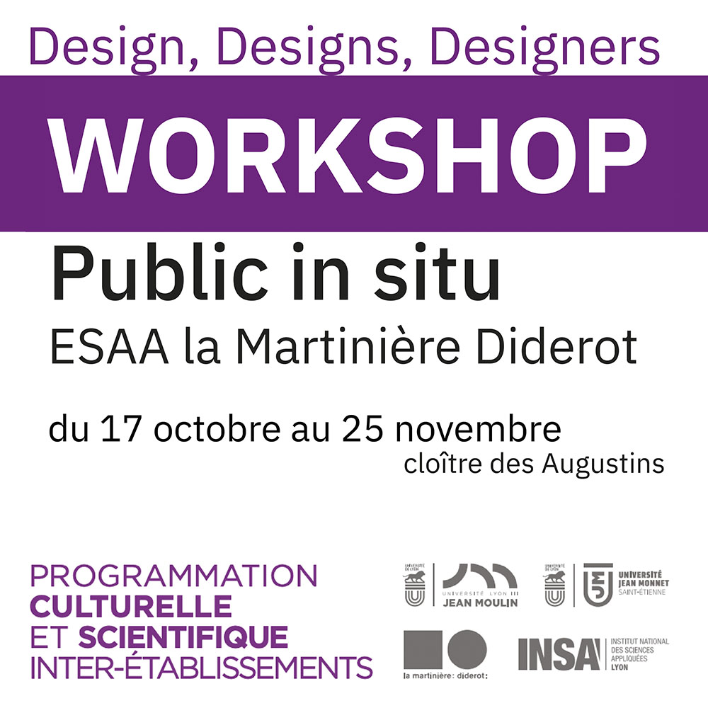 invitation au workshop design, designs, designers