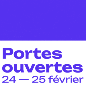 Logo animé des portes ouvertes 2023.